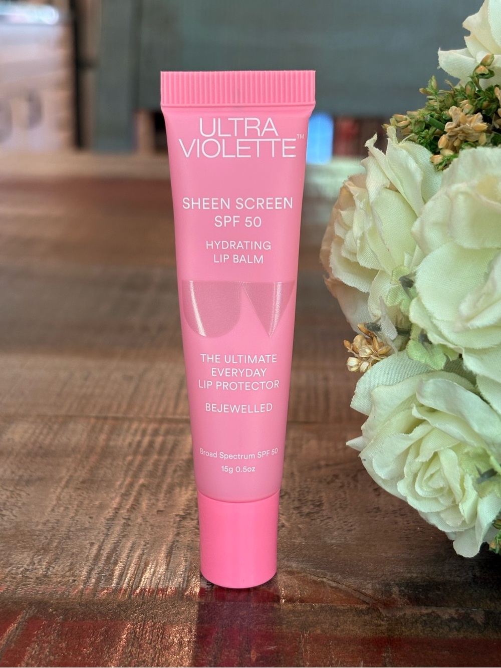 NEW Ultra Violette SHEEN SCREEN SPF 50 Hydrating LIP BALM in BEJEWELED!